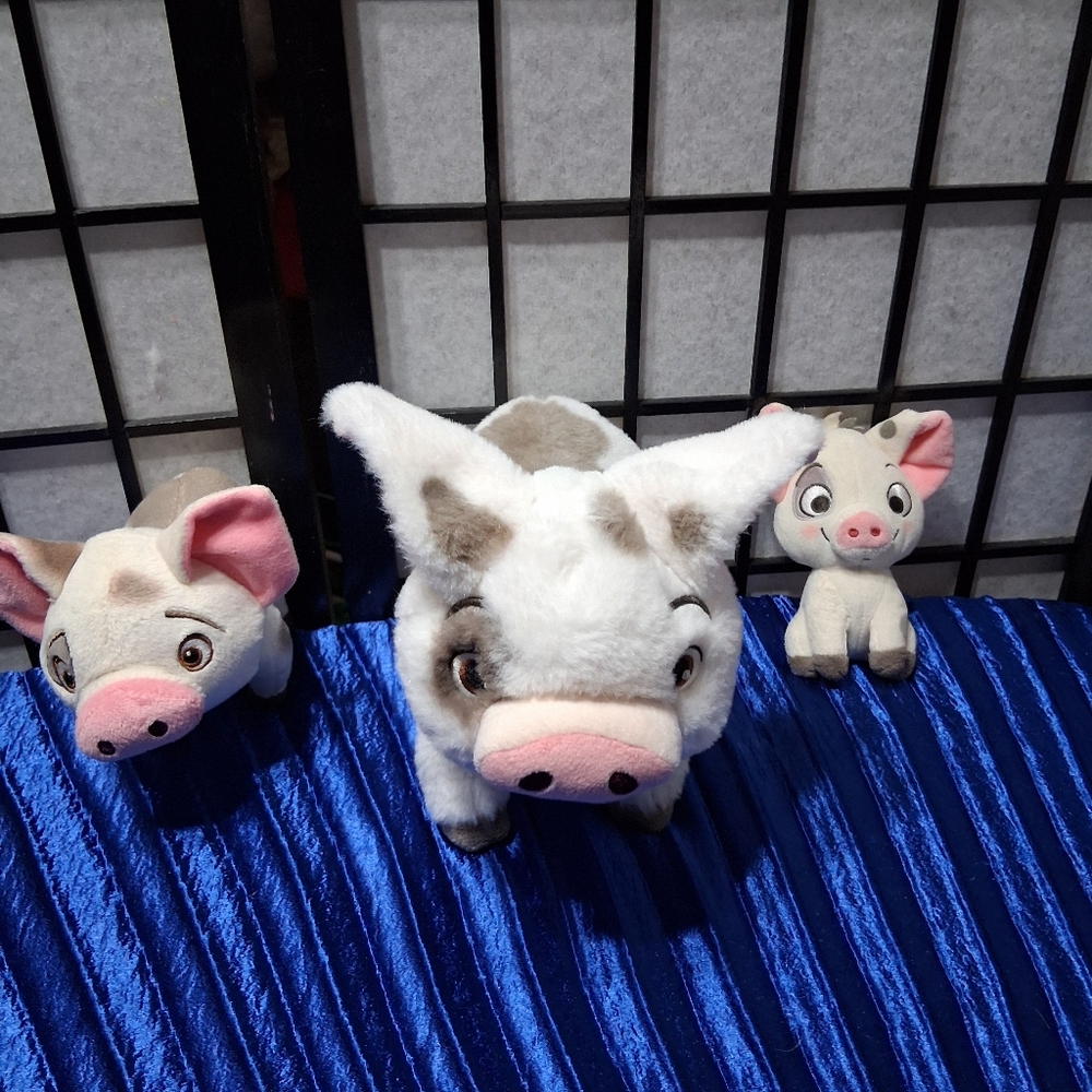 Cute Plush Pig Toy. Disney Moana Pua The Pig Bean Plush.